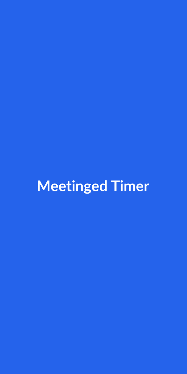 Meetinged timer running mid-meeting, green countdown state